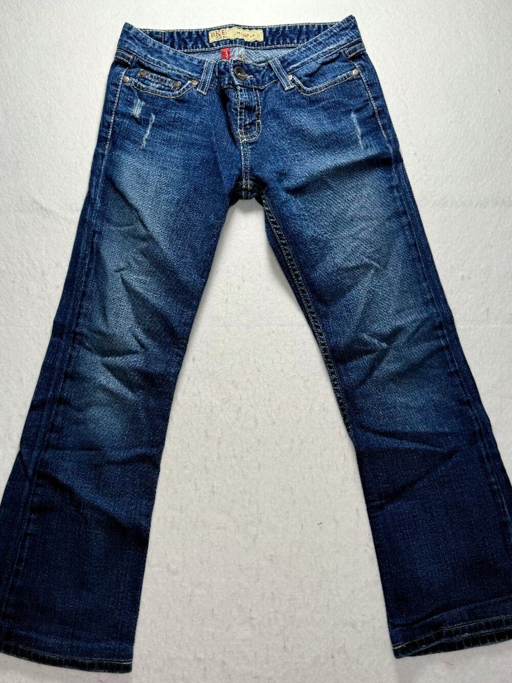 BKE Madison Dark Wash Stretch Jeans Women's 27x26 Original Hem Alteration EUC